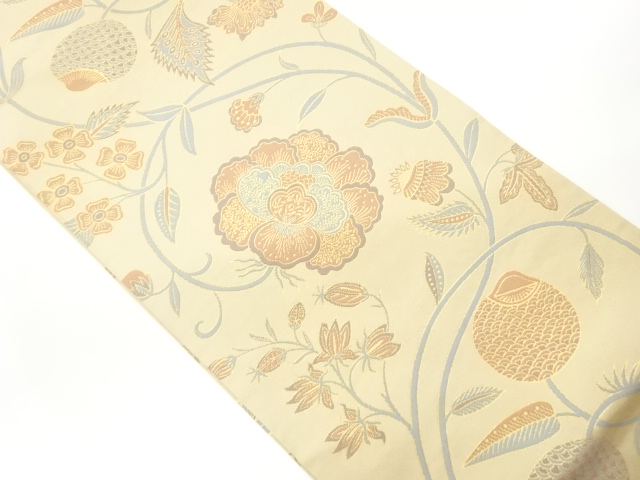 花唐草模様織出し踊り帯